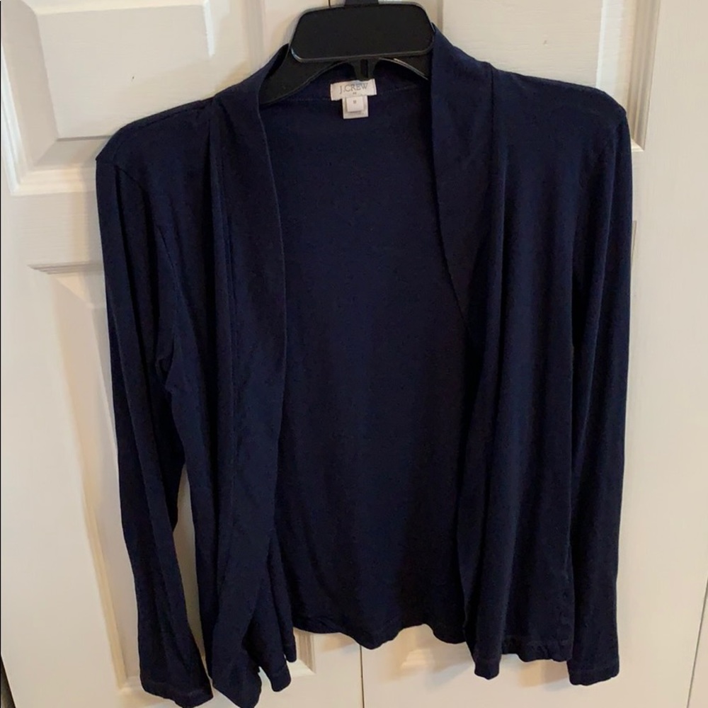 J. Crew navy cardigan